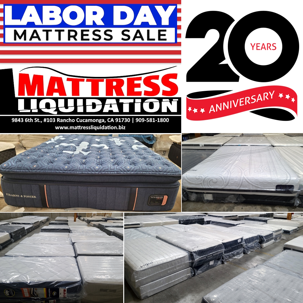 Come down and get the best mattress at the best discount price around. Call 909-581-1800 or visit at 9843 6th St, Rancho Cucamonga, CA.
#ranchocucamonga #mattressstore #mattresssale #inlandempire #sanbernardino #riversidecalifornia #labordaysale