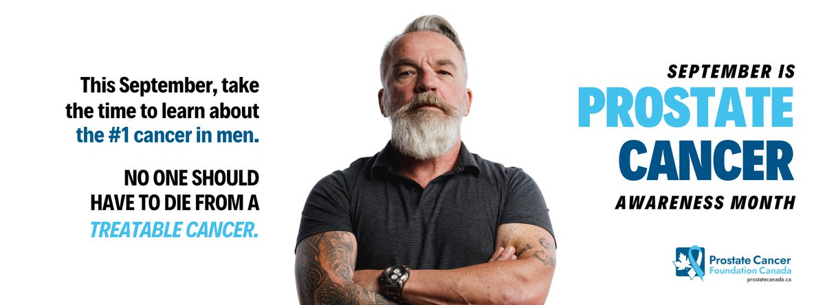 prostatecanada's tweet photo. 1 in 29 people with prostates are expected to die from a cancer that's nearly 100% treatable.
Help us make sure that doesn't happen.
Learn more about how you can help us raise awareness about the #1 cancer in Canadian men at https://t.co/au1DIxpOD5
#PCAM2023 #lightupinblue https://t.co/BWBFmiUvU3