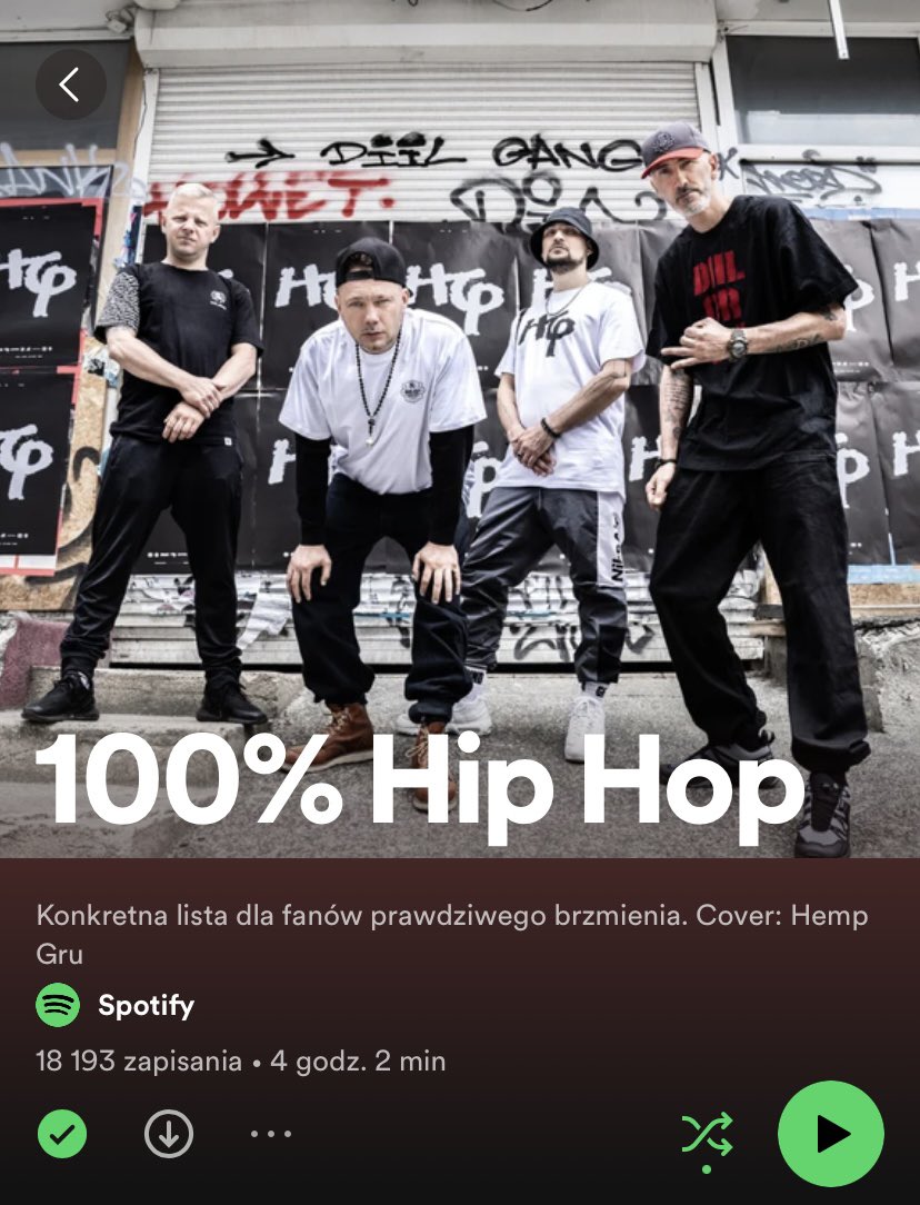Utwór „Forfiter” wjechał na playliste Spotify: 100% Hip Hop