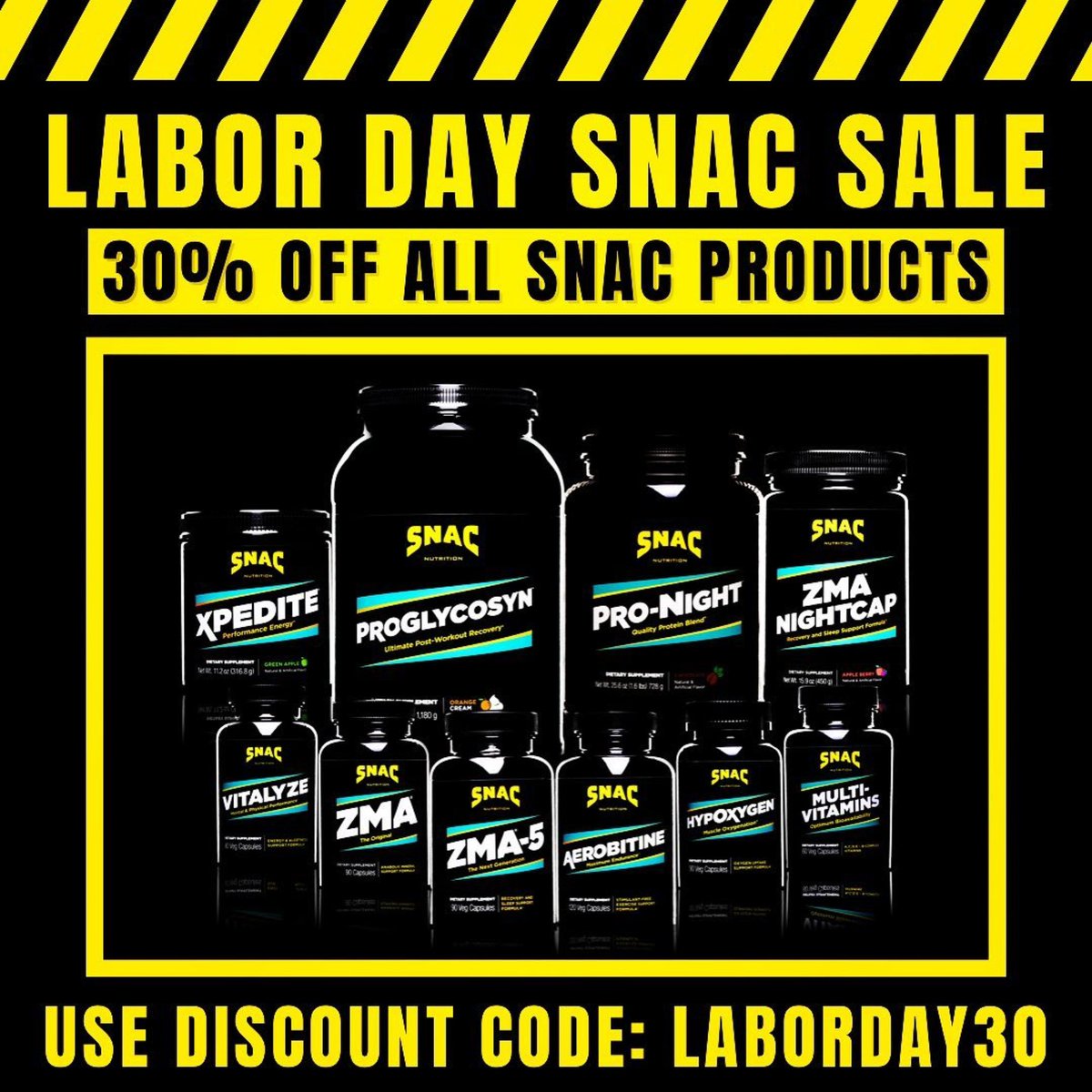 ⚠️SNAC STRONG SALE⚠️ 30% Off All Products Until Tuesday September 5th Use Discount Code: LABORDAY30 at Checkout Shop TOP Nutrition NOW at SNAC.com