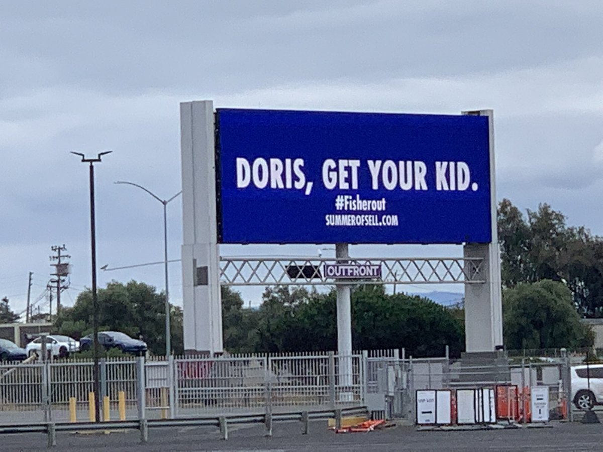 Oakland68s's tweet photo. Seen at todays coliseum before the game. 👀 #Sell #SummerofSell #FisherOut https://t.co/3NBqif17ZA