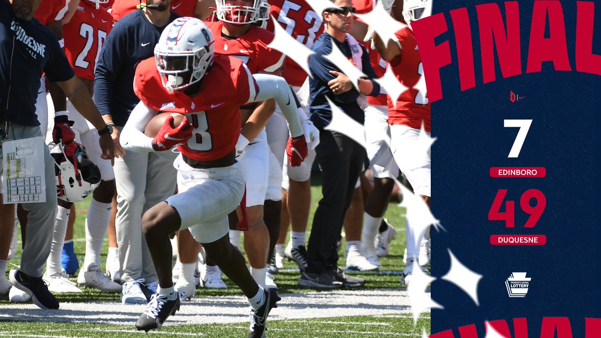 Duquesne Football (@duqfb) on Twitter photo 1-0.
#GoDukes 1-0.
#GoDukes