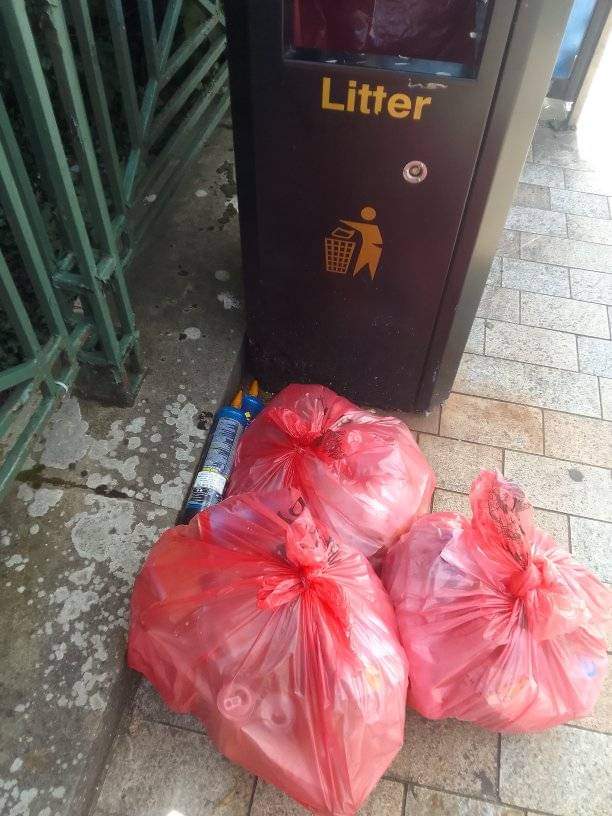 BlackburnTidy's tweet photo. Not sure taking a bath here is wise 🤦‍♂️

But in other news 216 bags collected this week and quite a bit saved from landfill to be used in alley projects #flytipping 
#sprot 
#litterpicking 
#mentalhealth 
#volunteering https://t.co/MKRxB8UQZf