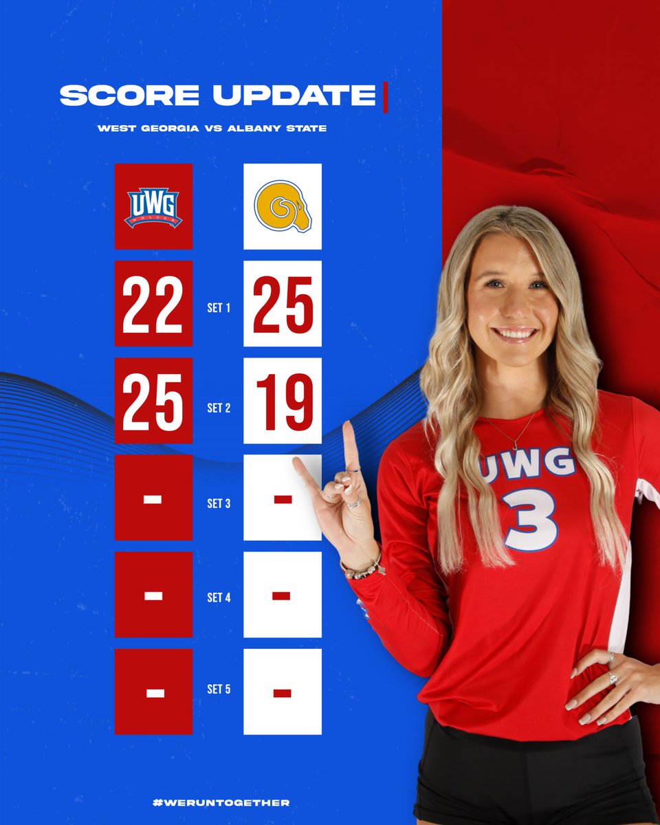 Pip dominates set two to tie us at one!

#WeRunTogether
