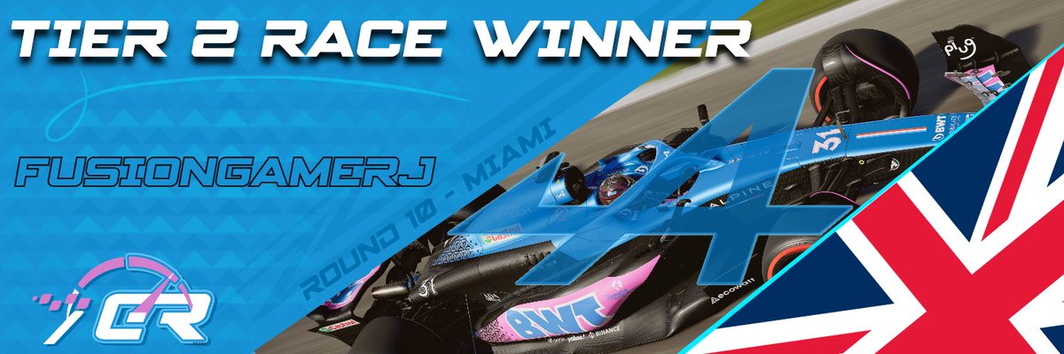 On Wednesday FusionGamer got Alpines first victory of the season ! Back to back poles as the defending champ is finding some form late in the season. Alros and FITZY finished off the podium places