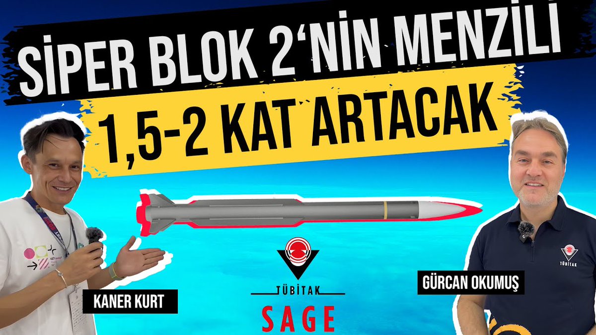 kanerkurt's tweet photo. 📢Siper Blok 2 'nin Menzili 1,5 - 2 Kat Artacak
🔗https://t.co/P9FH3cMlnz
📍@gurcano @SageTubitak
#siper #siperblok2 #siperblok1 #siperblok0 #siperb1 #siperb2 #siperb0 #havasavunmasistemi #hisara #hisaro #savunmasanayi #milliteknolojihamlesi #teknofest #tübitaksage #roketsan https://t.co/AfsXQFWfYg
