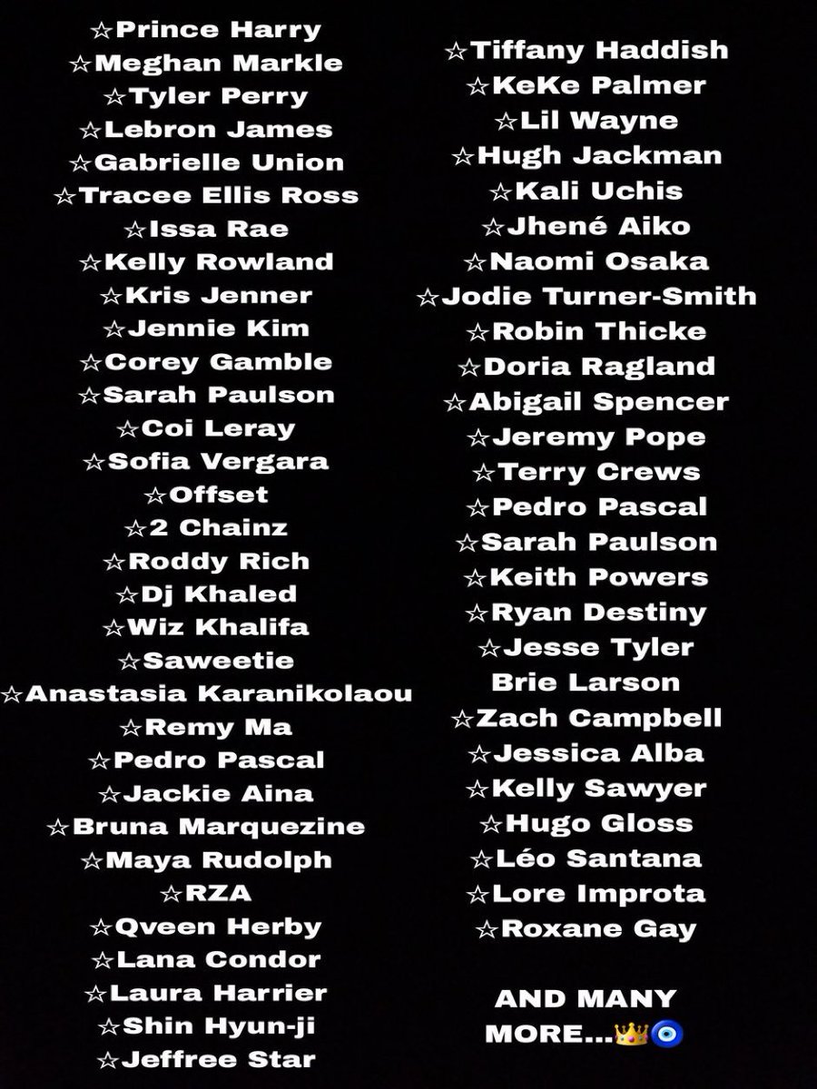 RenaissanceWT's tweet photo. The celebrities in attendance at Beyoncé’s #RENAISSANCEWorldTour show last night in LA is nothing short of iconic. https://t.co/XjUO6werxP