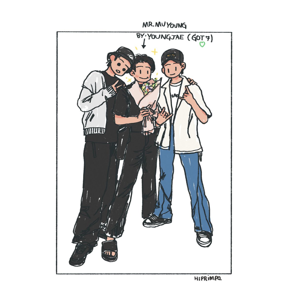 hiprimpo's tweet photo. (💚) #got7
#yugyeom #youngjae #jayb https://t.co/gUr43r2nEL