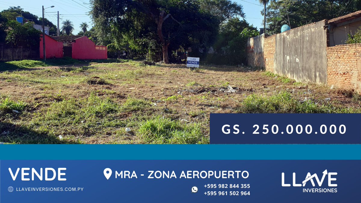 llavepy's tweet image. ¡NUEVO PRECIO! Propiedad en esquina, 360 m2 en la ciudad de Mariano Roque Alonso, cerca del aeropuerto Silvio Pettirossi 👏🔑 

Solicitá ubicación al wa.me/595961502964 📲 

#propiedades #llaveinversionespy