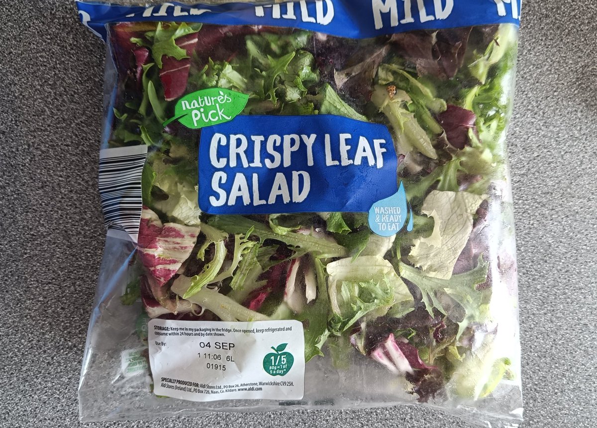 JamWhit3's tweet image. Be wary of the salad from @AldiUK, it may contain ladybirds, apparently.