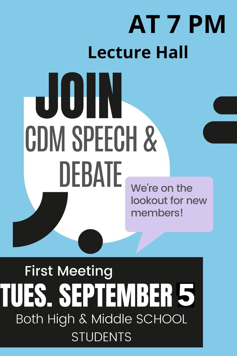 CDM Speech & Debate (@cdm4n6) on Twitter photo 