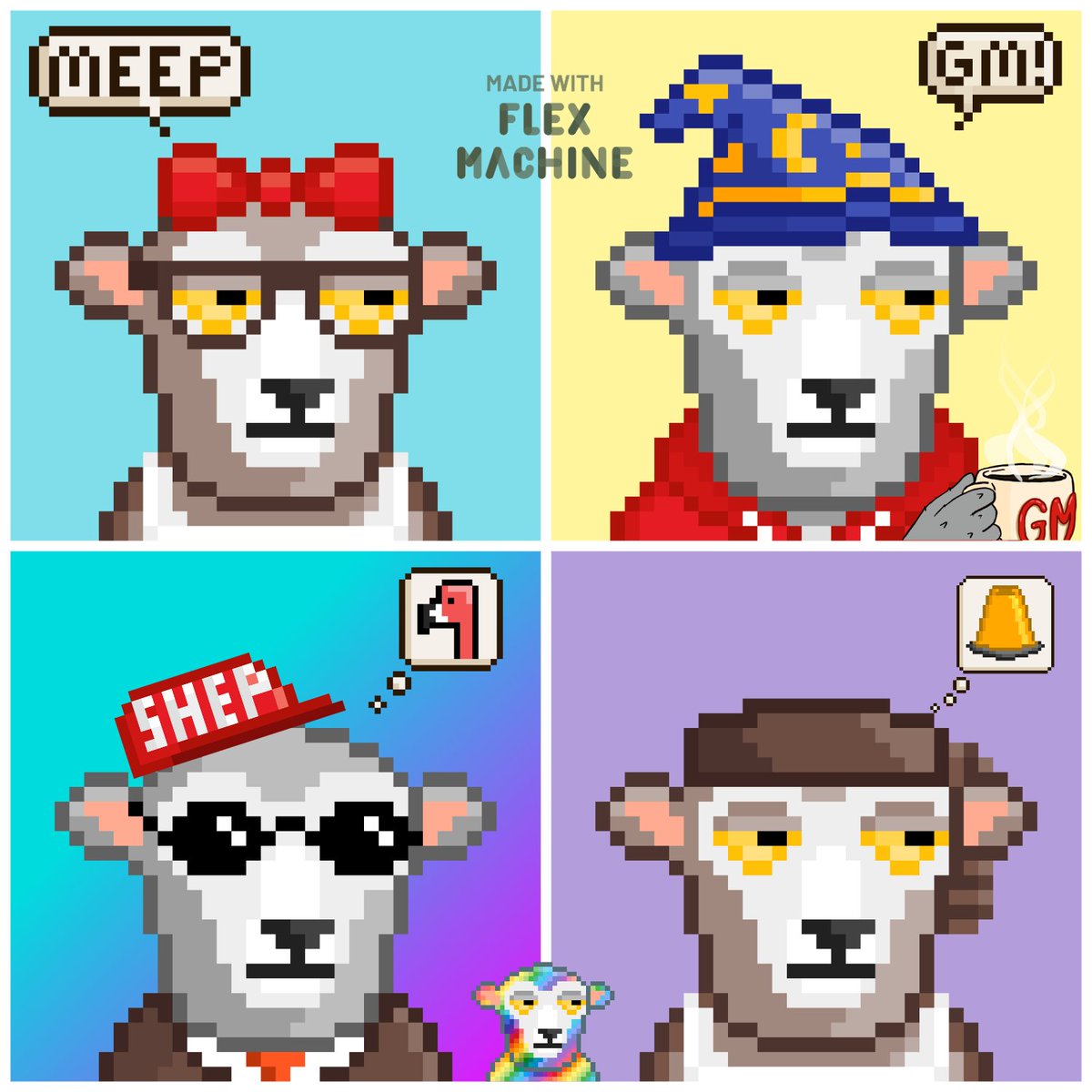 Shaggy_Bigfoot's tweet photo. MEEP! SHEP FLEX!! #TeamSHEP #Algorand #NFTs https://t.co/MLzZcU7382