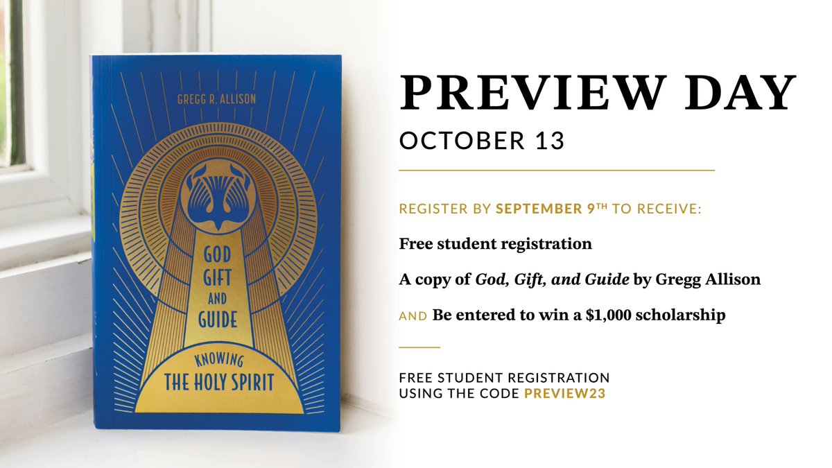 SBTSadmissions's tweet photo. During #SBTSPreview, prospective students will experience all @SBTS has to offer and spend extensive time with our world-class faculty.
Learn more and register by 9/9: https://t.co/MnHT90fCmE https://t.co/sUze520FDm