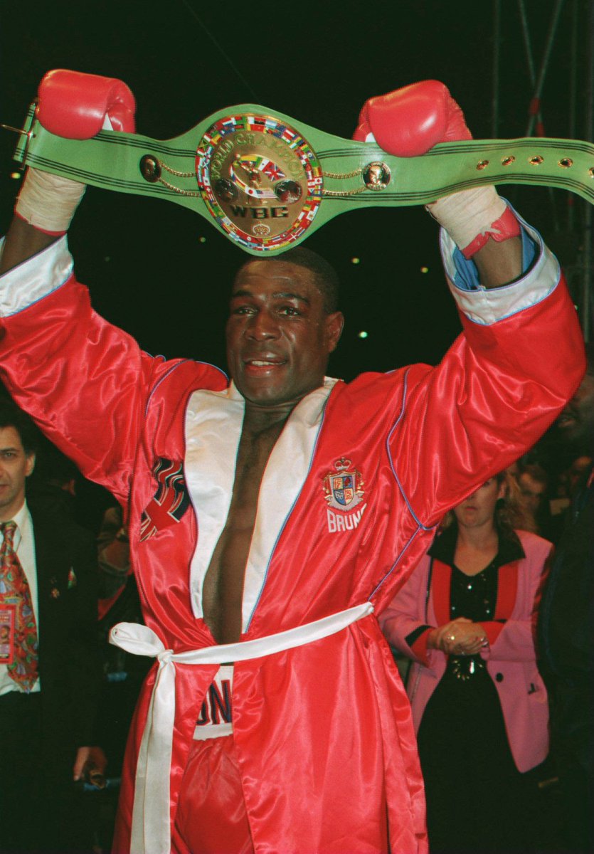frankbrunoboxer's tweet photo. Evening so it was 28 years tonight ago my life changed forever. To win a World championship in Heavyweight boxing was my dream from when I was a child listening to the boxing on the radio with my Dad. It has opened doors to me across the World. Never a day passes without people reminding me. Through boxing I have  a charity and we help thousands of people a year. Long may it continue. Thank you for those who supported me then & thanks to all those people who still support me 28 years later on social media, & appearances. Have a good evening