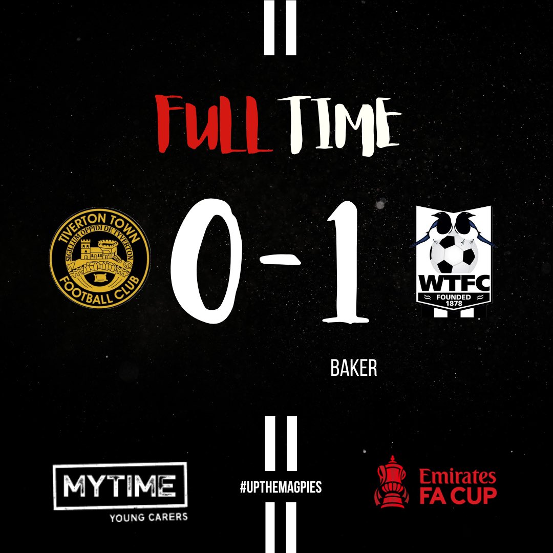 WimborneTownFC's tweet photo. FULL TIME

What a result from the lads who kept going to the very end! In the hat for the next round 🎩

#UpTheMagpies https://t.co/KupiX2Cd8Q