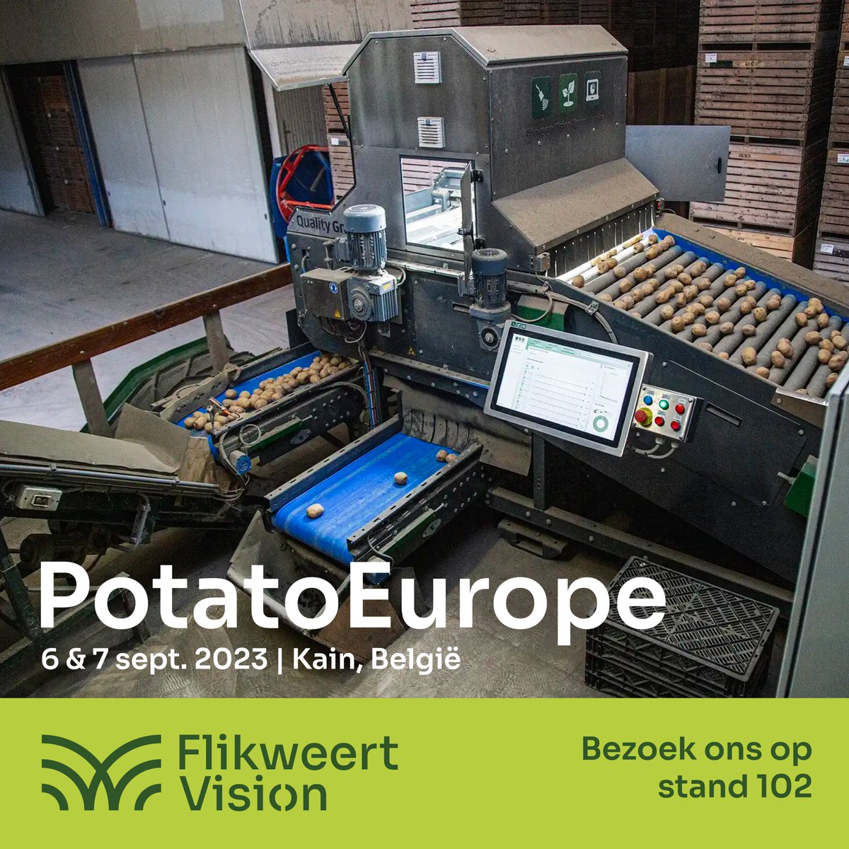 FlikweertVision's tweet photo. Interesse in de meest intelligente sorteertechnieken? Kom langs op PotatoEurope en ontdek het zelf! 🥔
Ontdek hoe onze geavanceerde sorteertechnologieën uw bedrijf verder kunnen automatiseren. Tot snel op PotatoEurope!
https://t.co/BGOejVHZBW
#PotatoEurope #Optisch #Sorteren https://t.co/KkC6xghewS
