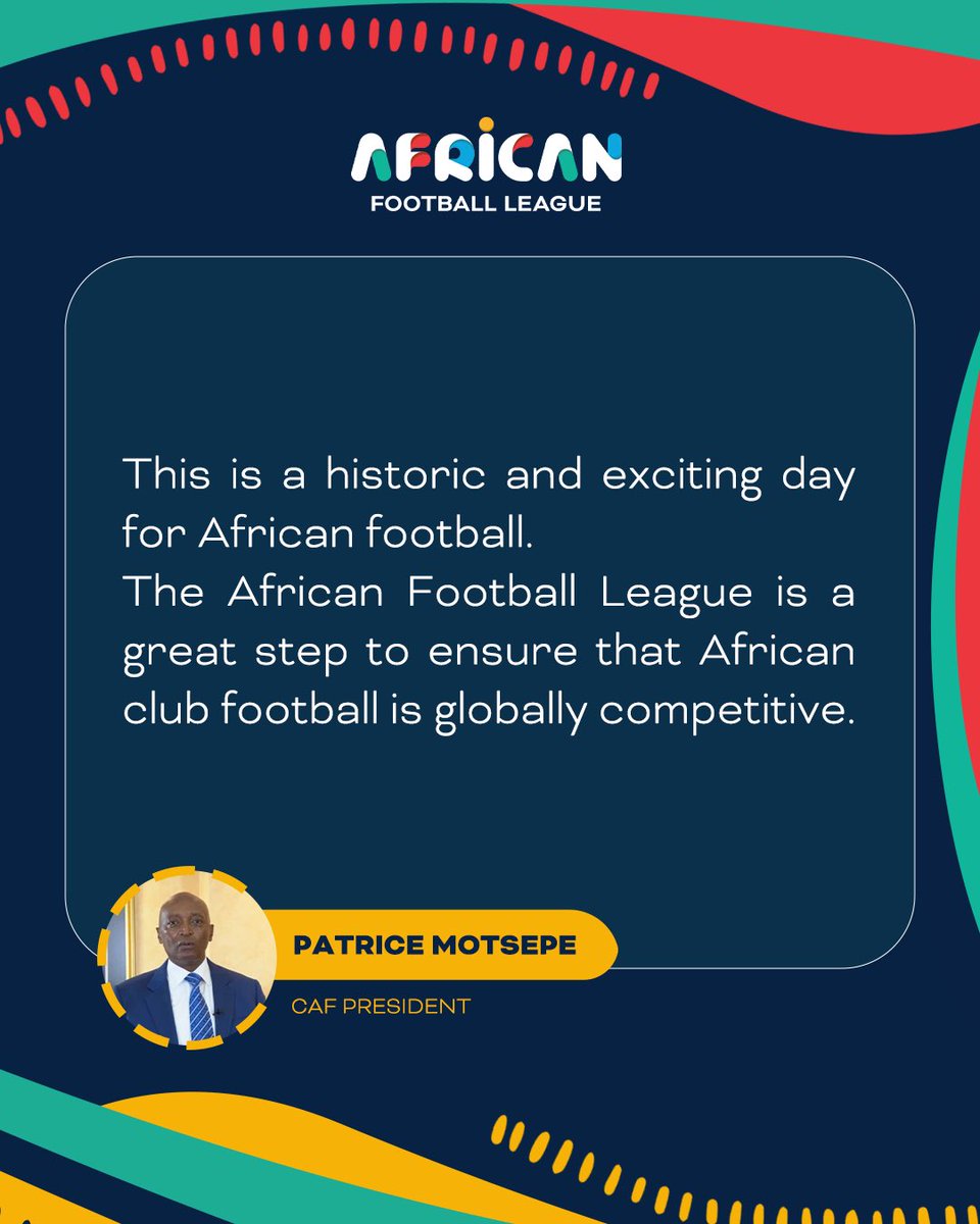 CAF President, Patrice Motsepe, sharing his feeling and excitement for the #AFL. 🔝 

The time has truly come! 🔥

@CAFOnline | #AFLDRAW | #CAF | #FIFA