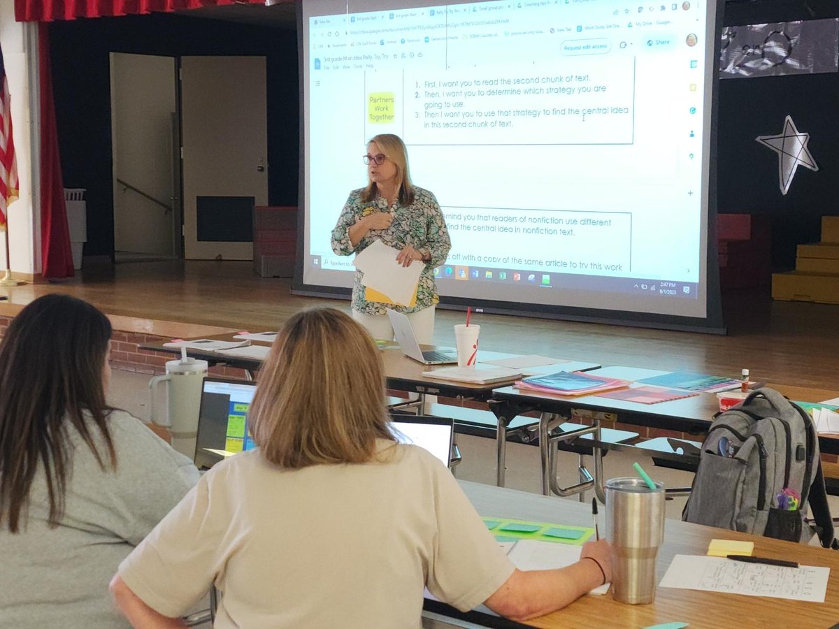 Our third grade RLA teachers are ready to teach nonfiction! They walked away with a small group plan for essential standards. @Lindacesar2012 <a href="/WoodsELACoach/">Kerry Woods</a> <a href="/CFBISD/">Carrollton-Farmers Branch ISD</a> <a href="/susanmachayo/">Susan Machayo</a> <a href="/kimmieholcomb/">Kim Holcomb</a> <a href="/EldredgeWendy/">Wendy Eldredge</a>