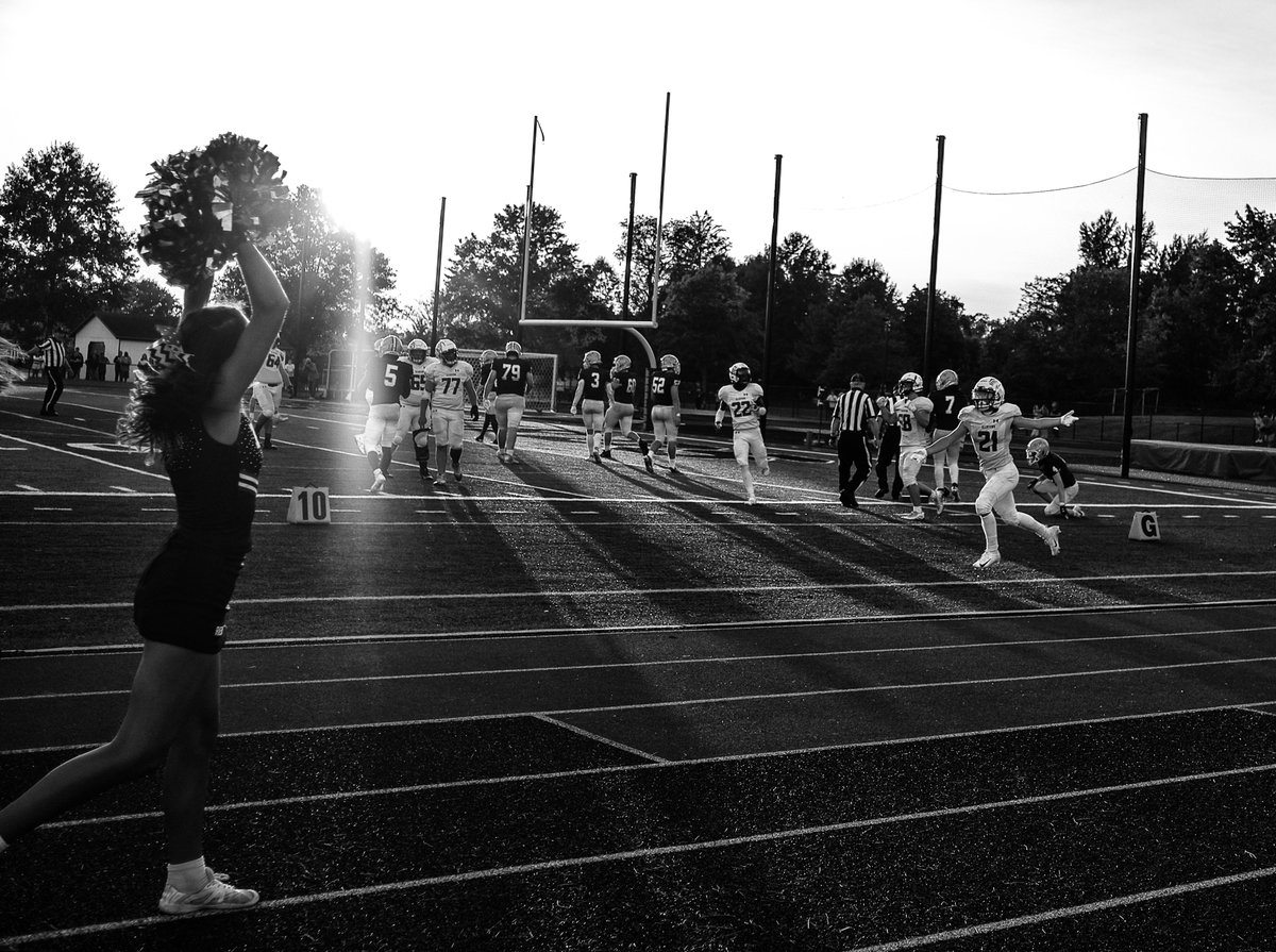 From last night's <a href="/AhsRedbird/">AHSRedbirdFootball</a>/<a href="/NDNJAthletics/">Notre Dame HS Athletics</a>
action, after a twisting, turning run, Allentown's RB <a href="/dannycruzz_/">21</a> stretches for the score...and celebrates. #highschoolfootball #photography