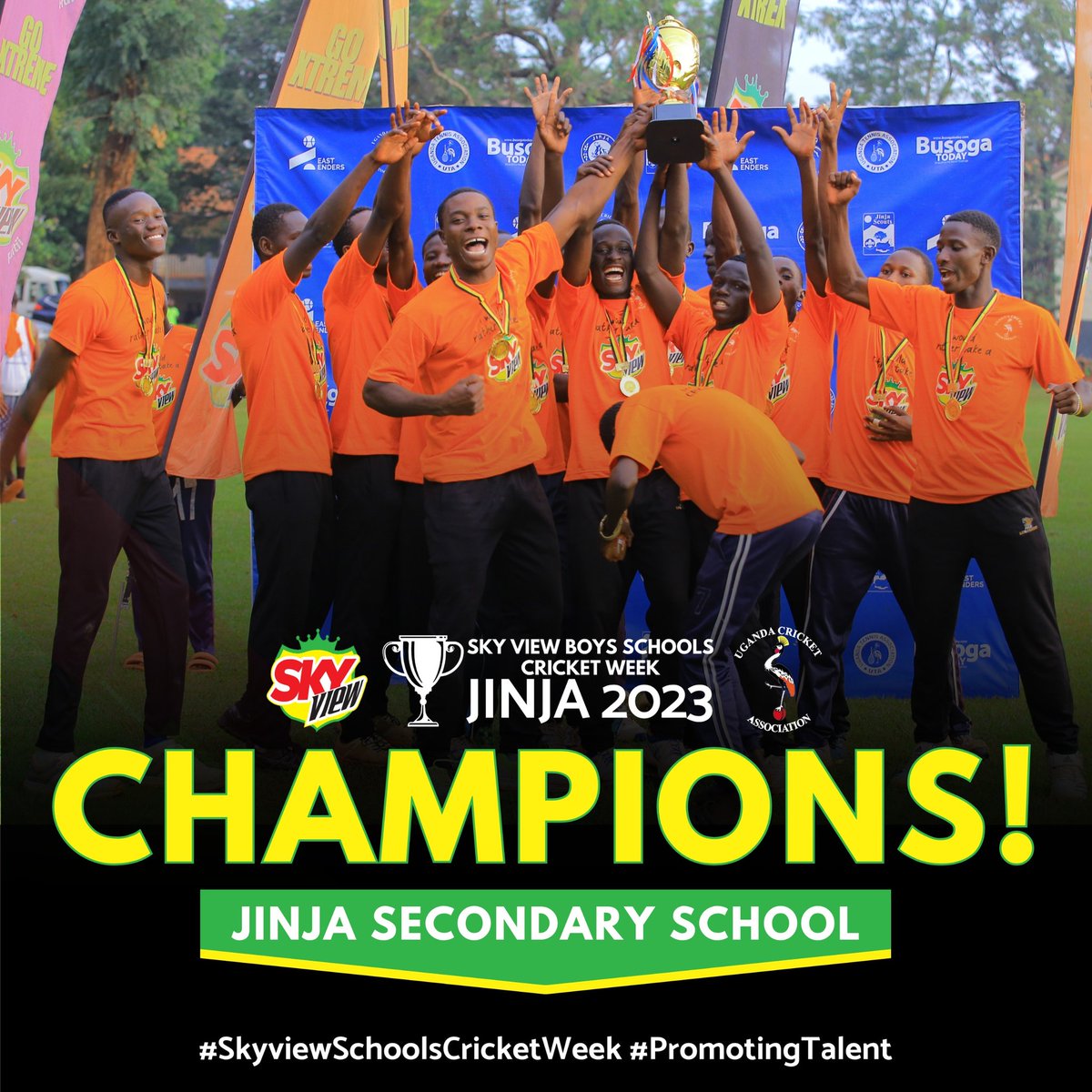 CricketUganda's tweet photo. The Mighty School, the Champions🏆
#SkyviewSchoolsCricketWeek
#Promotingtalent https://t.co/uvP63WXven