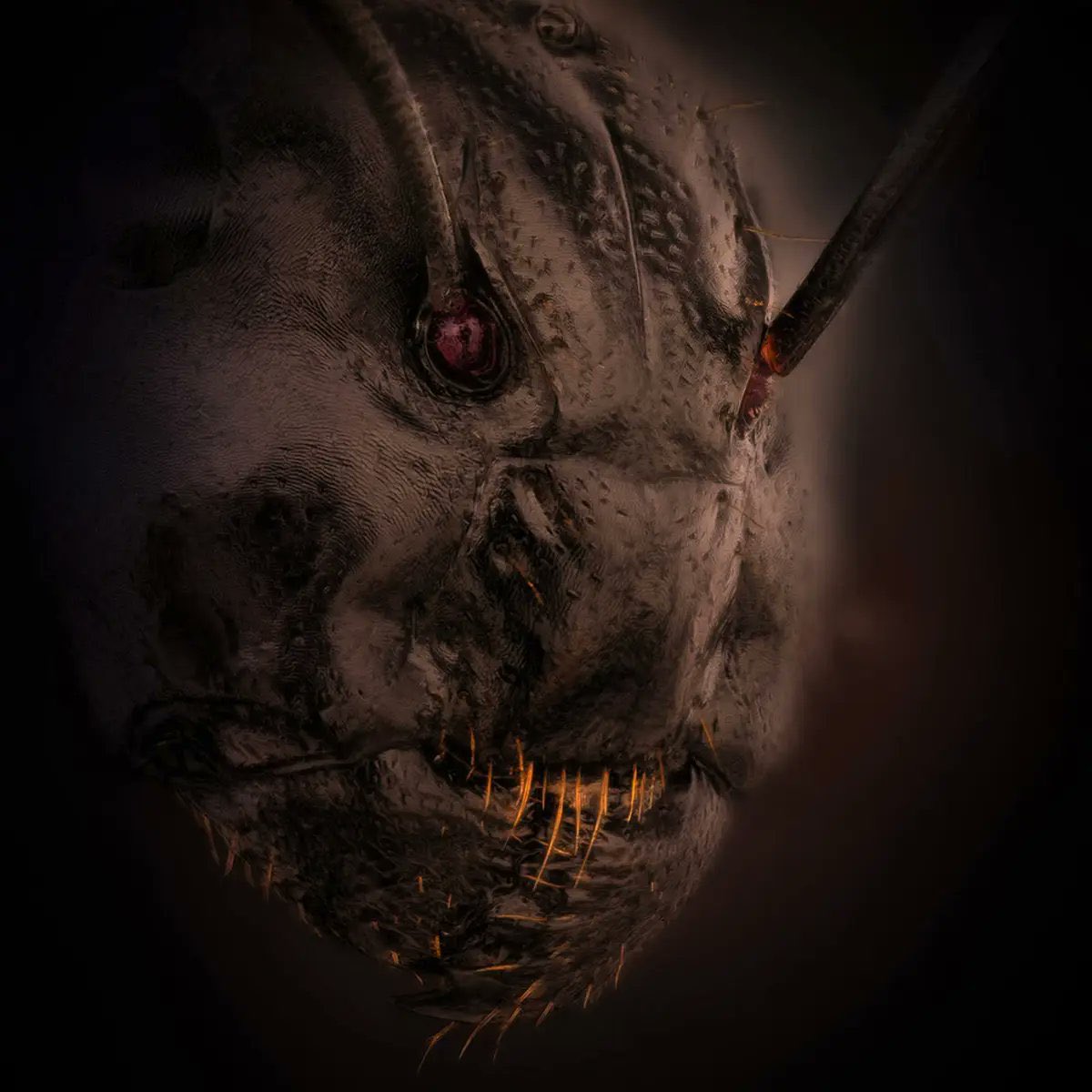 Esta increíble imagen en primer plano muestra el rostro de una hormiga del género "Camponotus", y fue capturada por el Dr. Eugenijus Kavaliauskas de Lituania, dejando a la gente fascinada, intrigada y un poco asustada al mismo tiempo.
