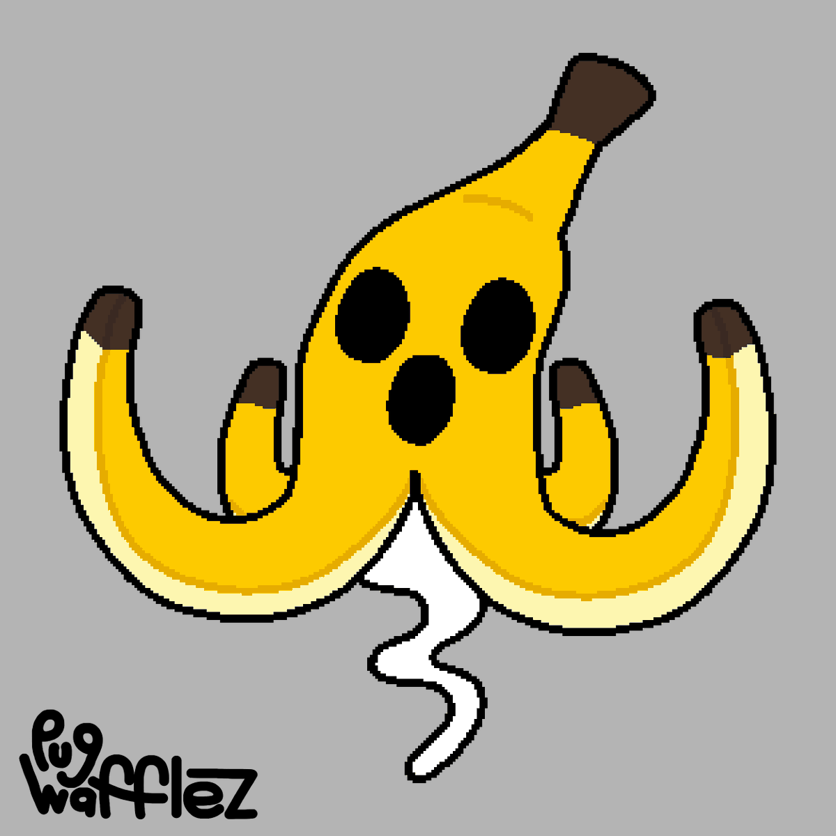 PugWafflez2's tweet photo. Boonana (Grass/Ghost)

[ #pokemon #fakemon #PokemonScarletViolet #creaturedesign ] https://t.co/isPDjsvszY