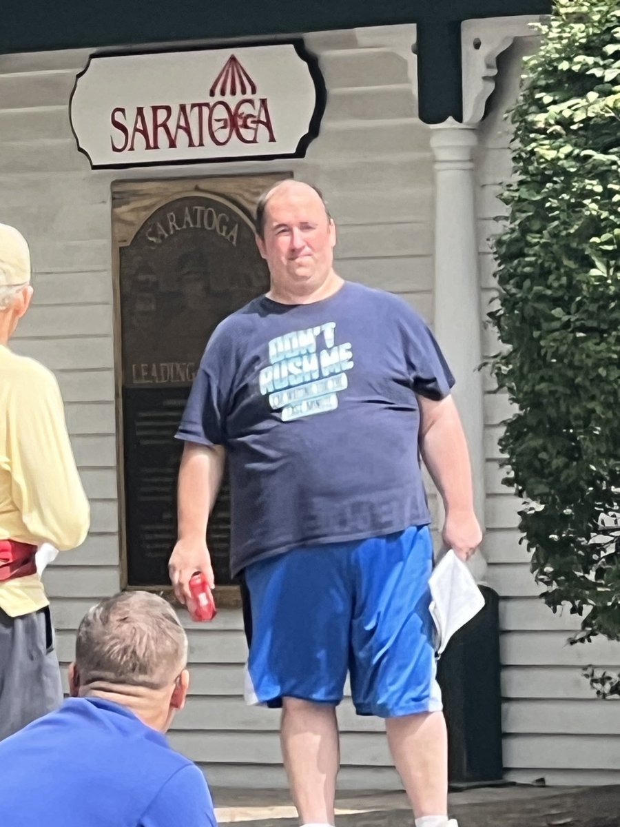 SaratogaGoose's tweet image. I see he’s sticking with this shirt. #SpaFashion