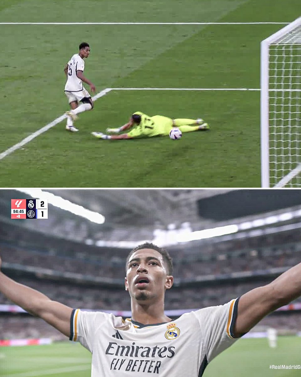 JUDE BELLINGHAM PUTS REAL MADRID AHEAD IN STOPPAGE TIME! 😱

HE'S ON FIRE! 🔥