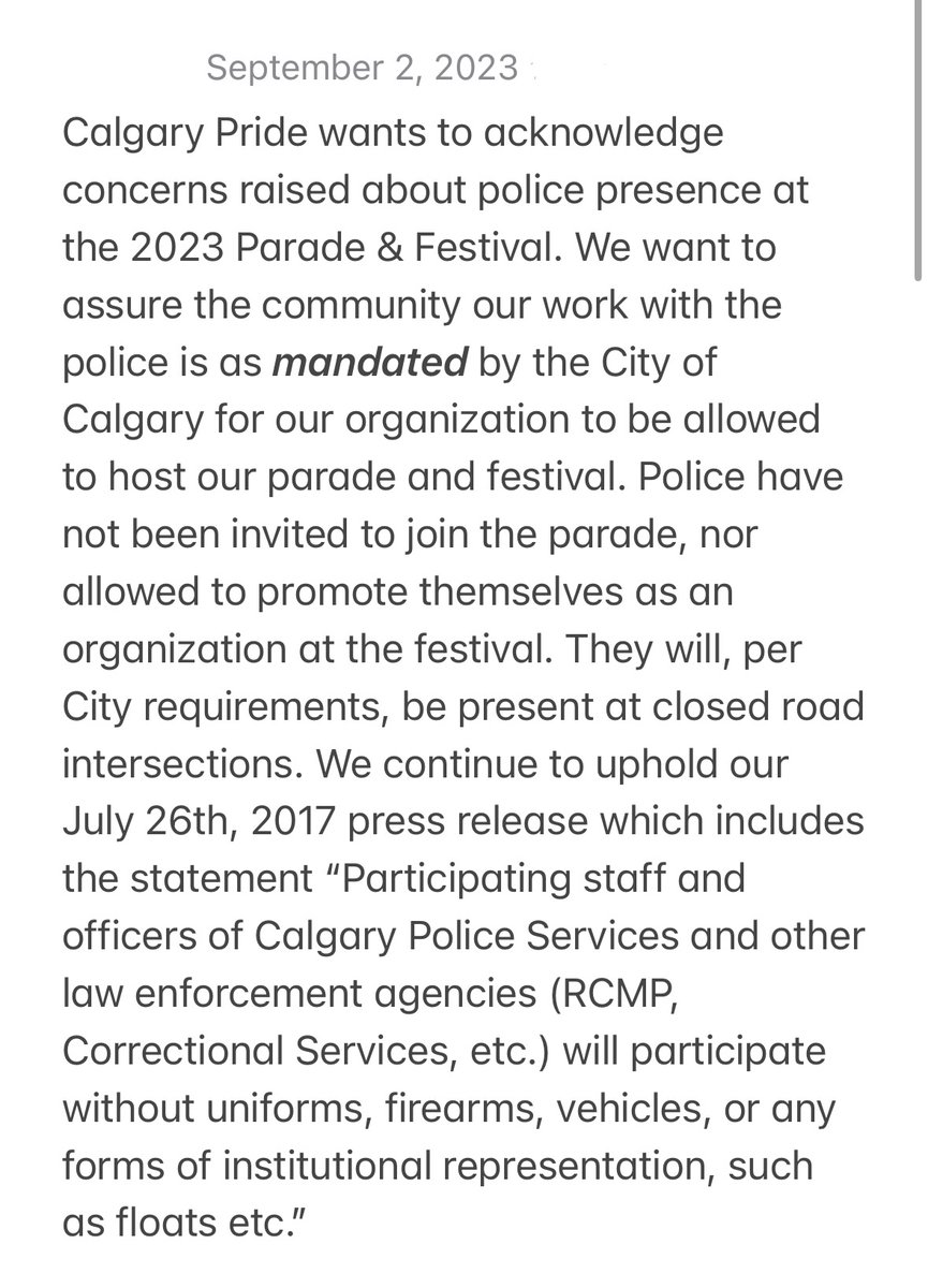 Calgary Pride tweet media