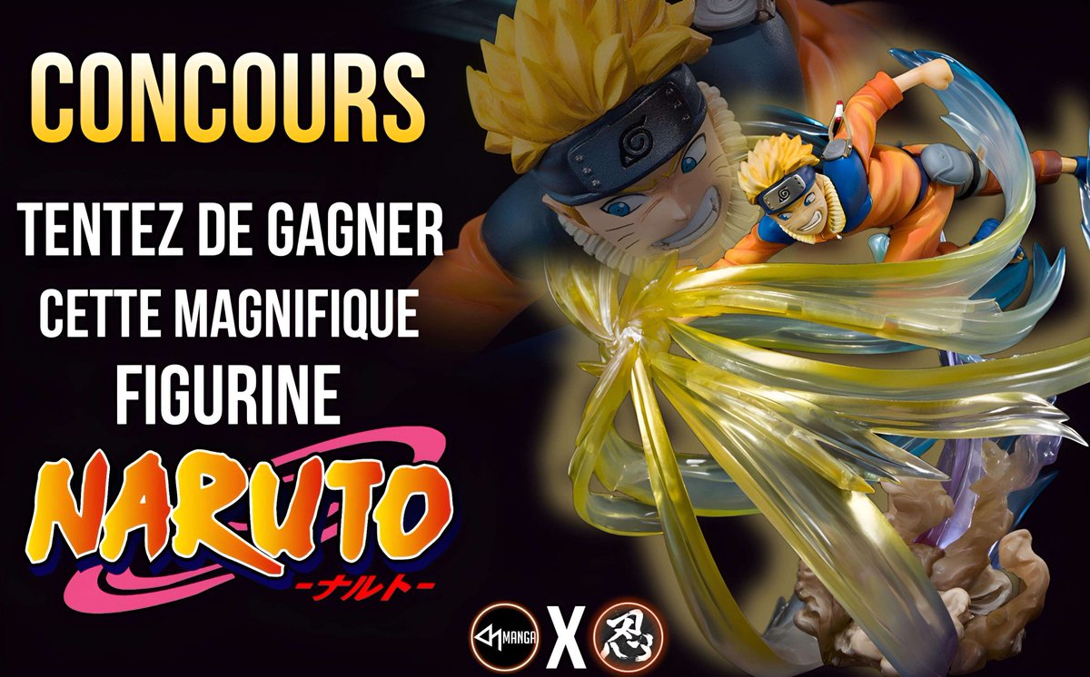🎁 CONCOURS ! 🎁

Tentez de gagner cette magnifique FIGURINE NARUTO ! 🍥

POUR PARTICIPER :

↪️ RT + FOLLOW @ActuMangas_ et <a href="/Nin_Nin_Game/">The Japanese Games & Hobby import specialist 🇯🇵</a> ! 

📅 TAS le 12/09/23

Bonne chance ! 🍀