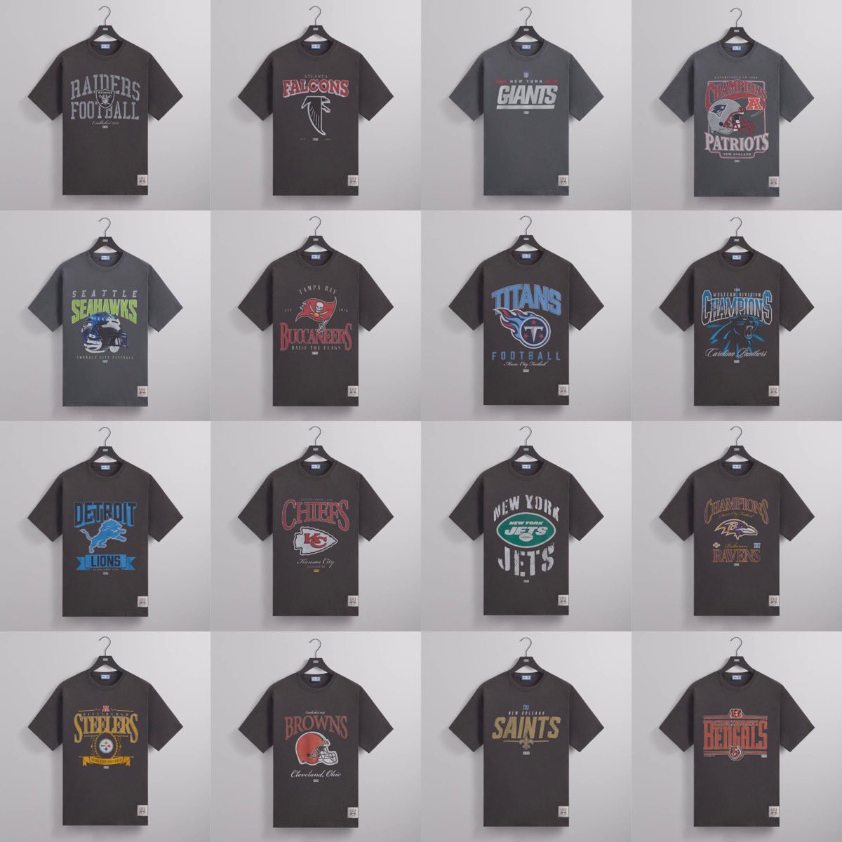 Kith × NFL 32チームをフィーチャーしたヴィンテージTシャツが国内9月4 