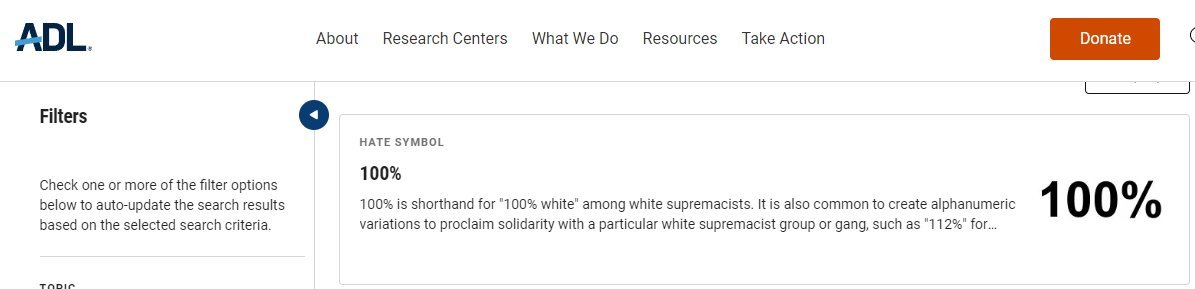 KeithWoodsYT's tweet photo. According to the ADL, even 💯 is a hate symbol

#BanTheADL https://t.co/gpm4wuhCFd