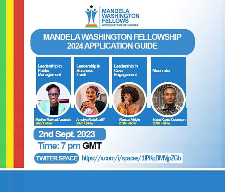 Are you interested in applying for the Mandela Washington Fellowship? Join us at 7pm to for tips on how to apply #mwf2024