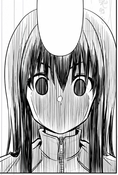 こういうコマをGペンだけでガッシガッシ描いてる時が実は一番筆がノる🥳 