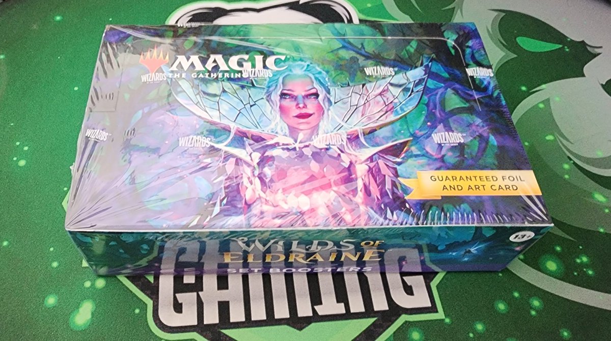 Tinnitus morning on stream I'll be doing a Wilds of Eldraine box break!! 
And maybe... just maybe... there will be extra giveaways....