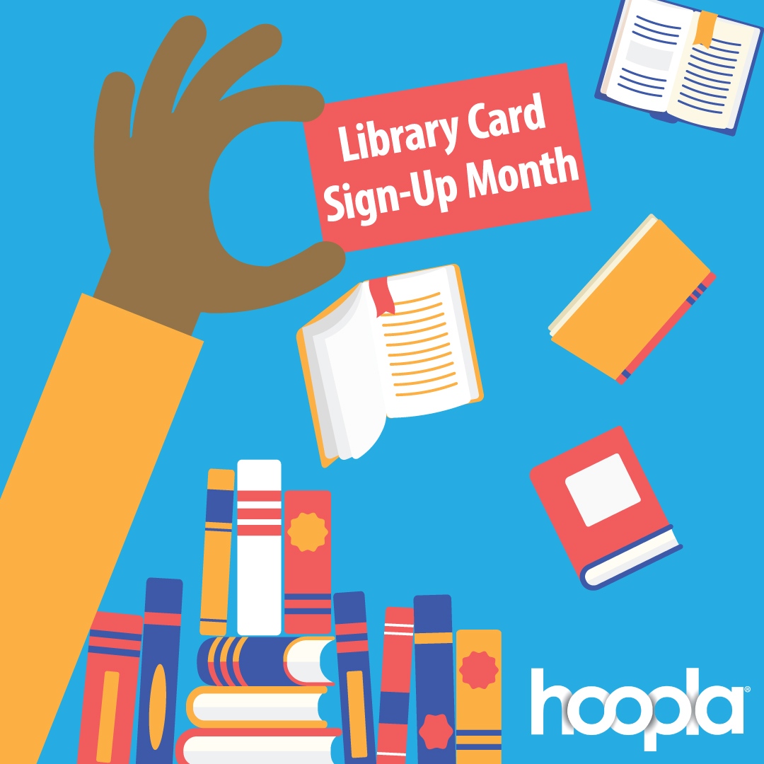 September is Library Card Sign-up Month! Sign-up for a  KCKPL card and have hundreds of books and movies at your fingertips. For the easiest option, visit l8r.it/KZAK and sign up for an eCard.  Only 30 seconds to access all of our digital items!