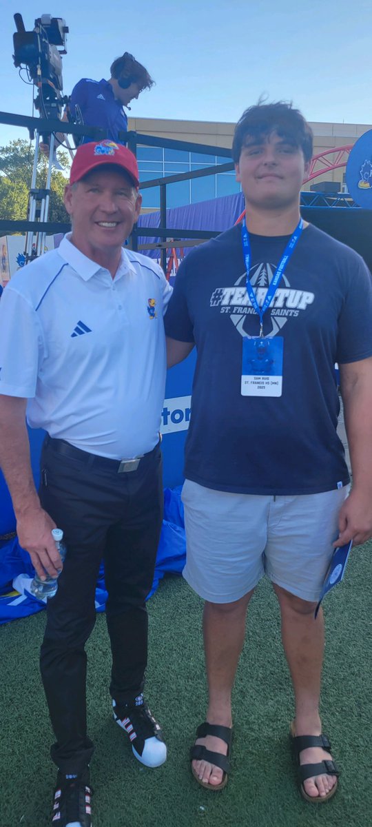 Sam Ruid (@sam_ruid1) on Twitter photo Had a great time at <a href="/KU_Football/">Kansas Football</a> game! Cant wait to be back! <a href="/BillyBonneau/">Billy Bonneau</a> <a href="/CoachFuchs/">Scott Fuchs</a> Had a great time at <a href="/KU_Football/">Kansas Football</a> game! Cant wait to be back! <a href="/BillyBonneau/">Billy Bonneau</a> <a href="/CoachFuchs/">Scott Fuchs</a>