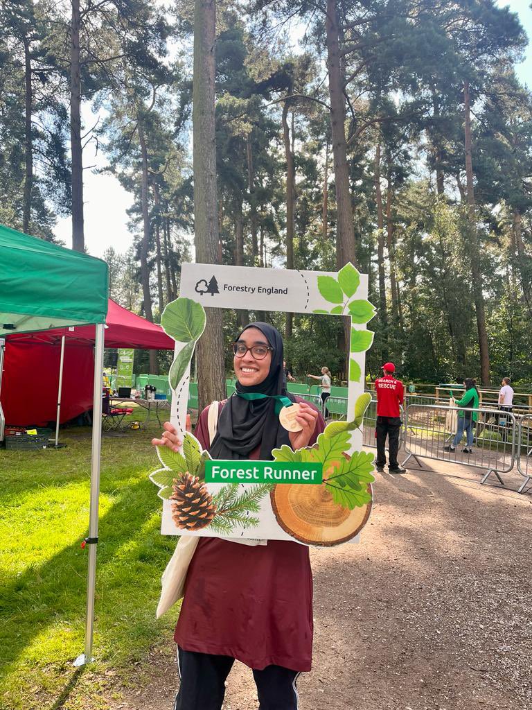 Muslim_Runners's tweet photo. Congratulations @El_GabyMarwa for completing  her first trail run at Cannock Chase 10K today.  👏

“An awesome experience and I’m so grateful to have had this fantastic opportunity given by @ForestryEngland and #MuslimRunners” 

#ForestRunner https://t.co/f1x3mPa2tw