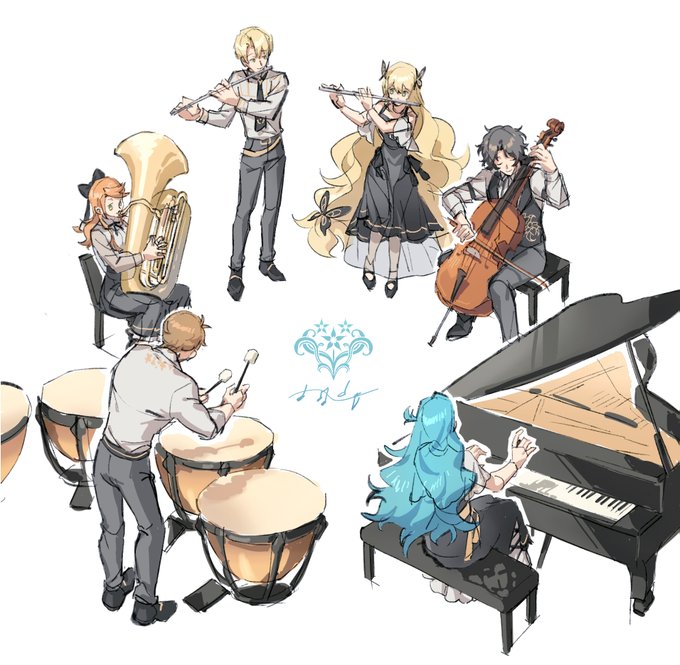 「piano standing」 illustration images(Latest)