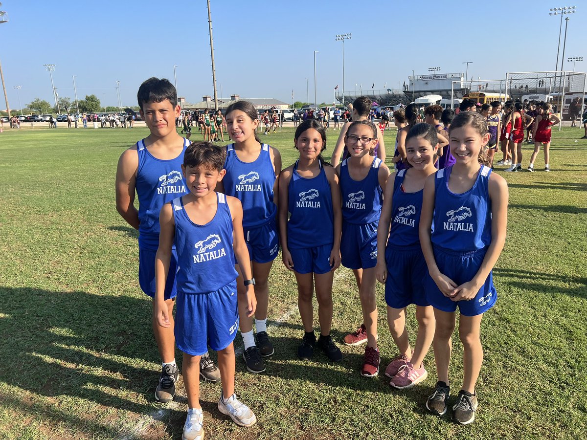 NCrosscountry's tweet photo. 7th Grade Boys and Girls came to compete! All new PR’s!! So proud of this group!

Zena Lara placed 2nd!
Aiden Garza placed 9th!
#TTP #CHAMPIONSHIPCULTURE https://t.co/kB2kZtSQgh