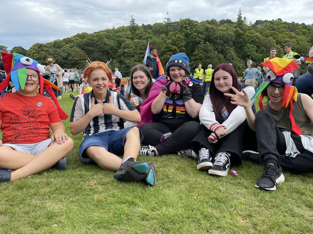 #TeamEA does Pride in Moray! 
What an honour it was to be there with these amazing human beings. 🏳️‍🌈🏳️‍⚧️ @TeamElginAcad