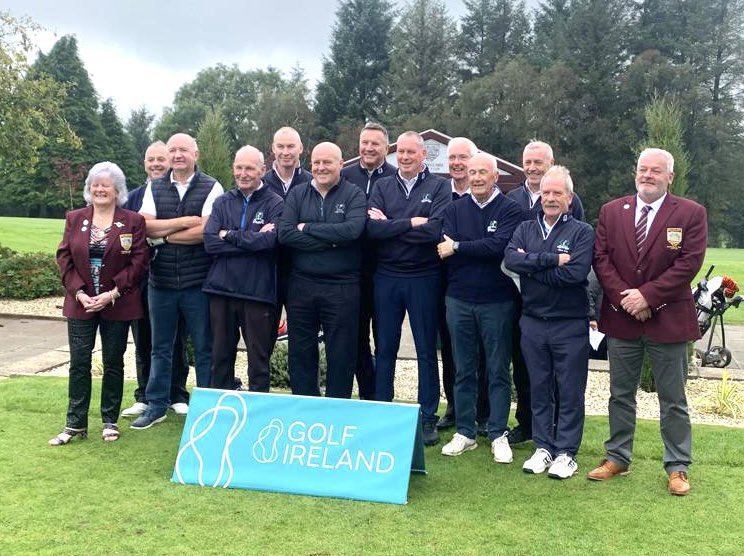 DunmurryGolf's tweet photo. Congratulations to the Dunmurry  Fred Perry Team who beat Killeen Castle at @ballyclaregc  to go through to the semi finals. Good luck in the next round .👏⛳️@LawrencePatte20 @noel_magill https://t.co/YuH2Ikw1k8