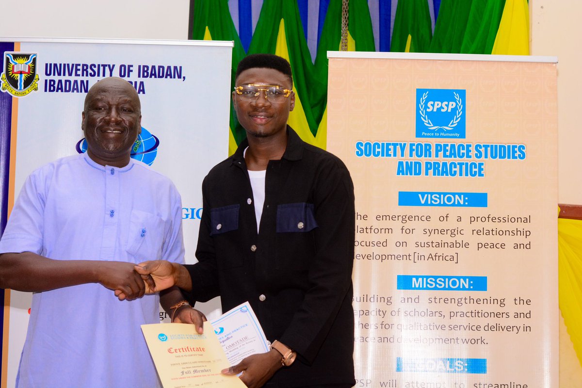 Congratulations to me as I become a member of the Society for Peace Studies and Practice ( MSPSP)
