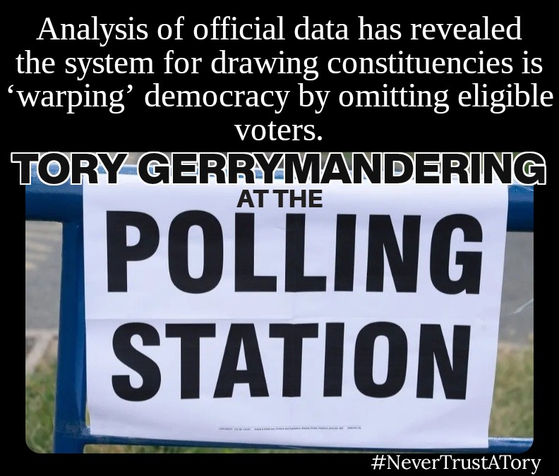 How low will the Tories go 🤨
#ToryGerrymandering
#ToriesOut422
#GeneralElectionNow

theguardian.com/politics/2023/…

#NeverTrustATory