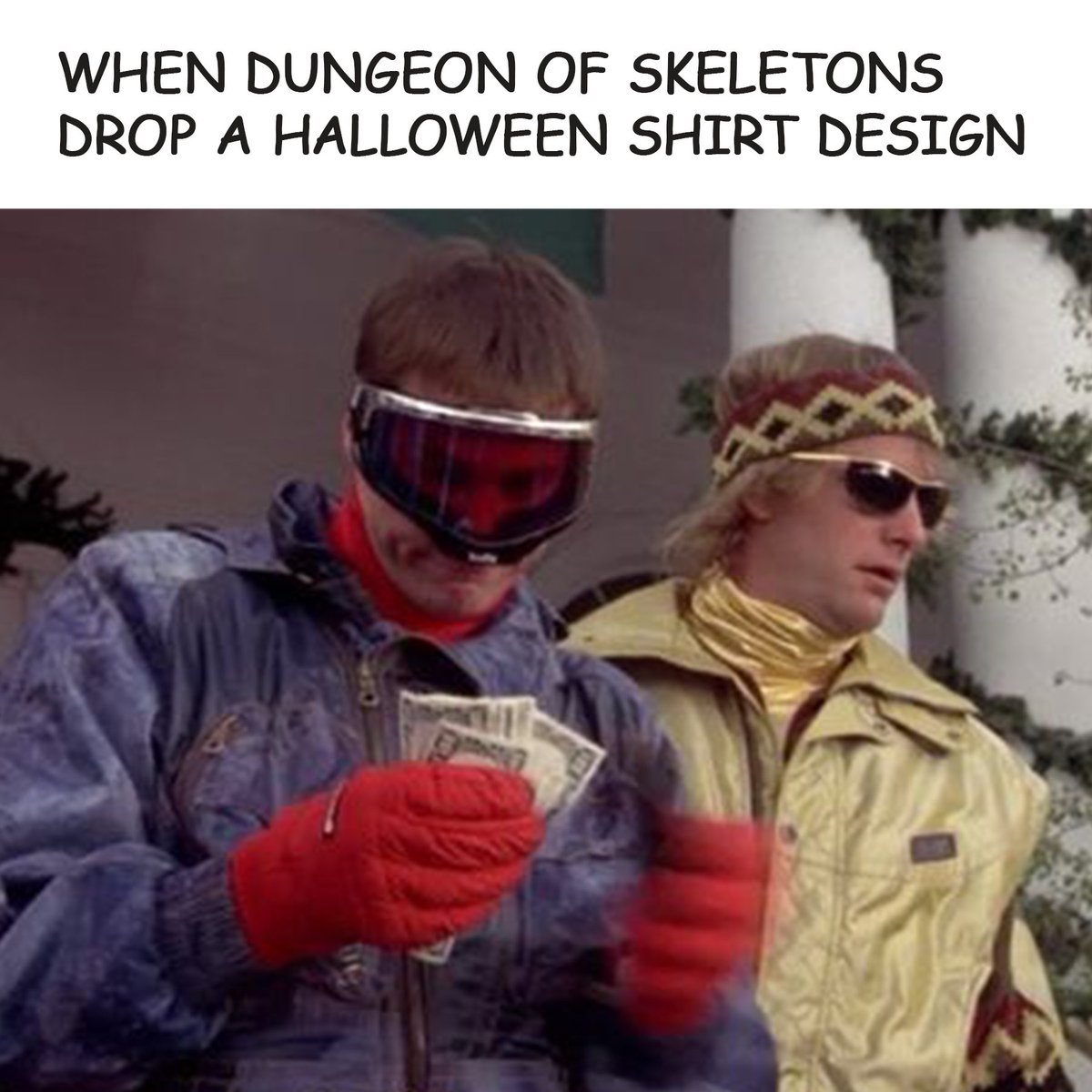 dungeonofskelet's tweet image. Is it too early to start decorating for #halloween ? Welp, it&apos;s the beginning of September &amp;amp; we&apos;re dropping a retro halloween-inspired shirt for one of our hot jams, October Love. 👻🎃👻🎃 All proceeds go towards NEW DOS music. Sizes S-2XL (limited time only) Link in bio!