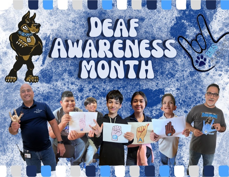 🤟🏼 🐾 September is Deaf Awareness Month; a time to celebrate and understand the rich cultural history of the Deaf community. Communication knows no boundaries. 🐾🤟🏼 #DobiePride #DeafDobies #McAllenISD