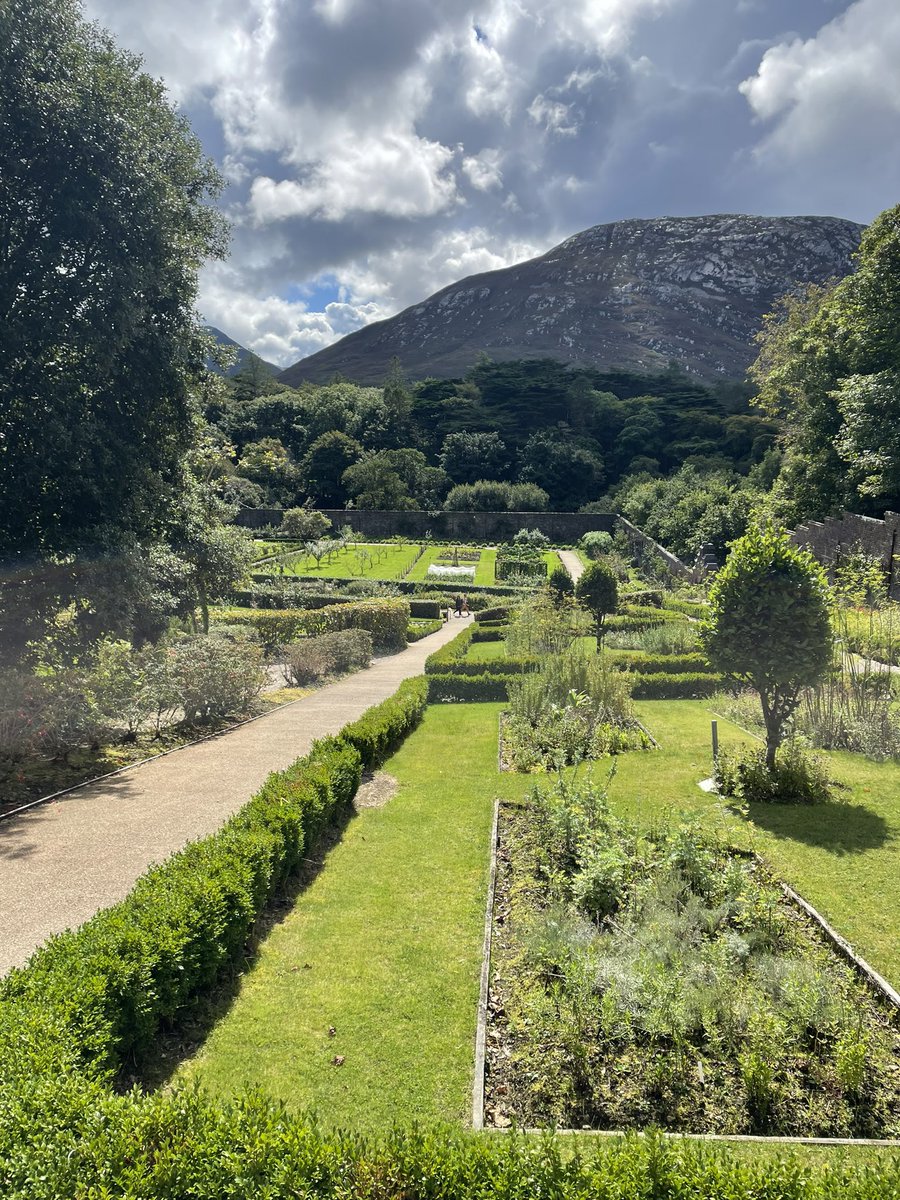 patrickftwalsh's tweet photo. Have seen this Abbey on so many postcards growing up and finally got to visit - stunning Victorian walled garden and I’m awaiting a very large lottery win to convince #kylemoreAbbey to entrust the Bottey House to me 😊 https://t.co/18CIGFornP