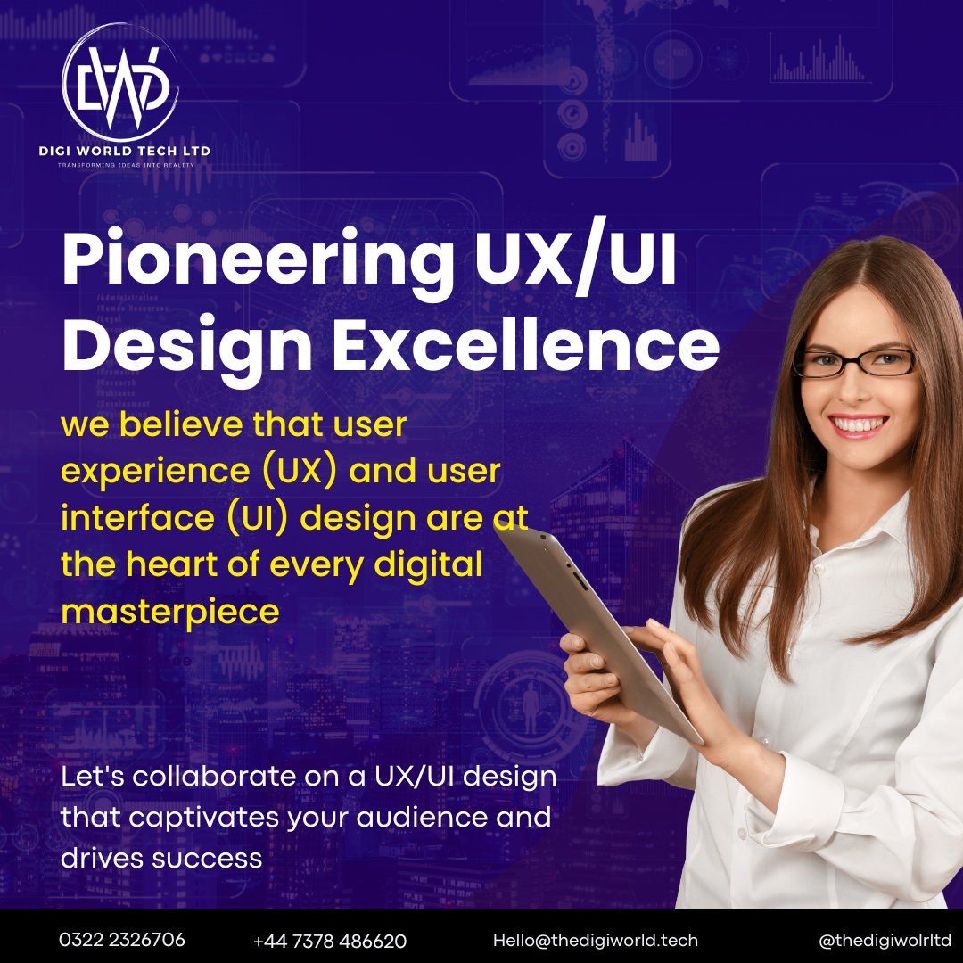 thedwtech's tweet image. DigiTech World Ltd: Redefining Digital Design 🌐

🎨 Creative Excellence: We craft visually stunning, user-centered UX/UI designs.

Ready to elevate your digital presence? Contact us today! 📞 #UXUIExcellence #DigiTechWorld 🌟