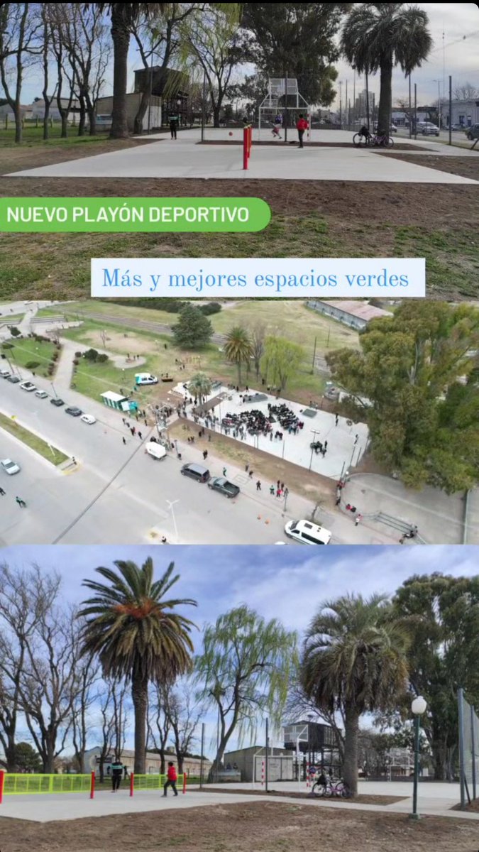 Nuevo Playón Deportivo en Avenida Casey. Seguimos trabajando, seguimos haciendo. A hablar se dedican otros 😂