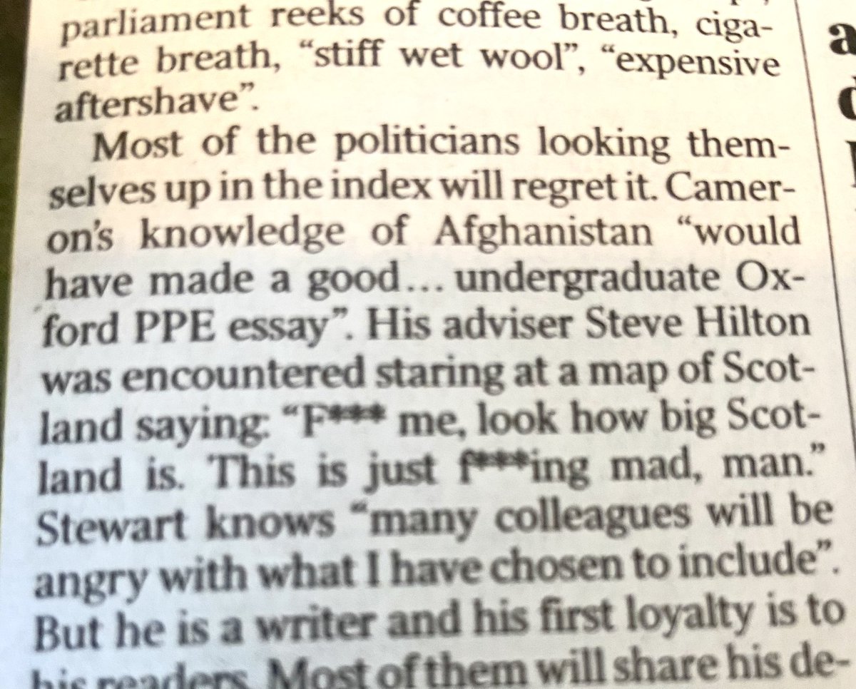 sturgios's tweet image. The Steve Hilton story in the review of the Rory Stewart book in The Times- amazing
